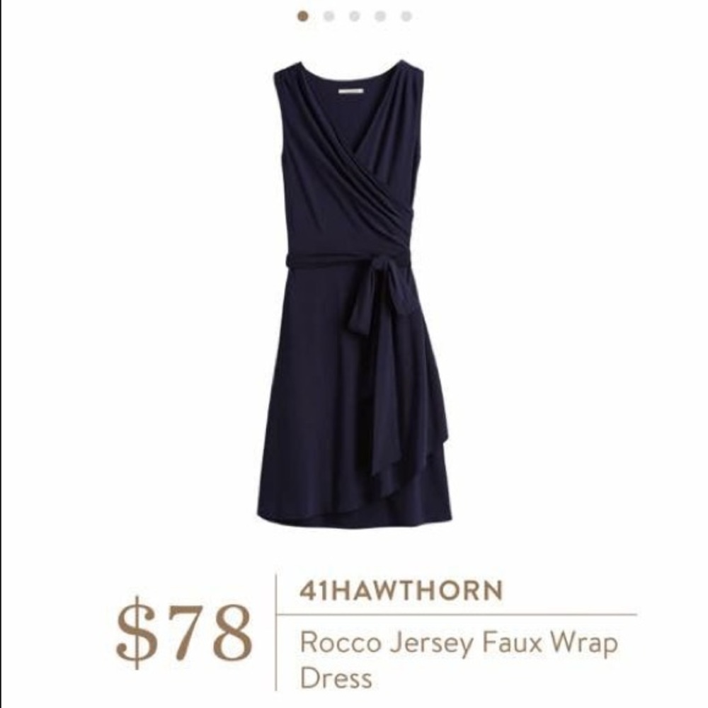 Stitch fix Rocco jersey faux wrap dress S new
